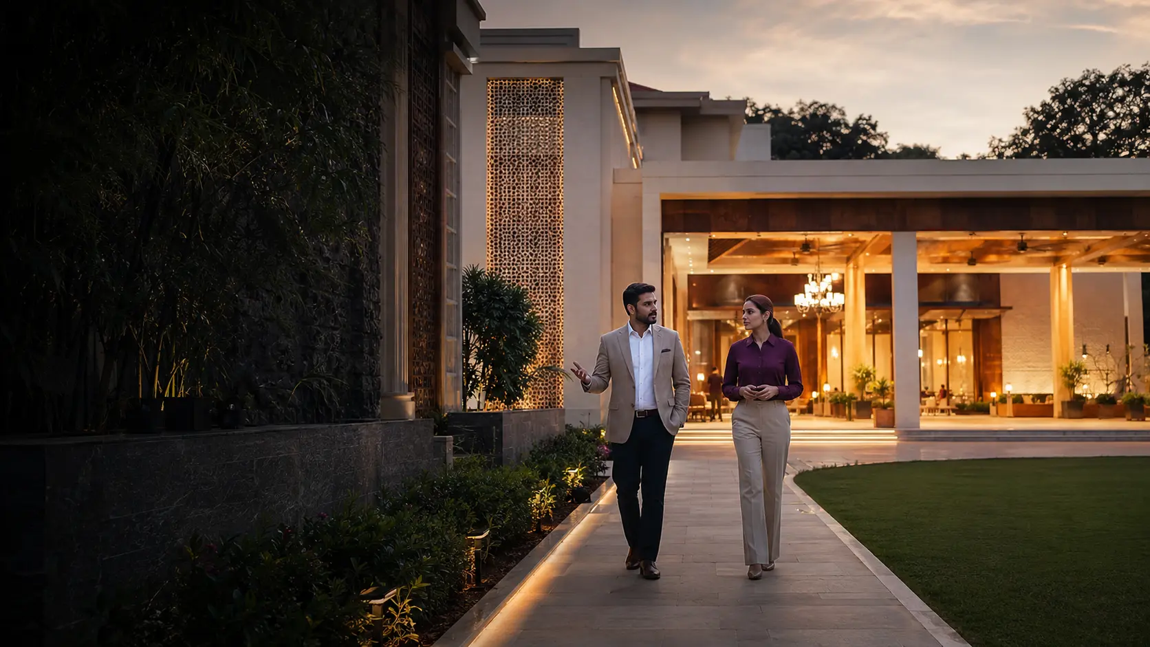 Contemporary event property presented by two hospitality professionals